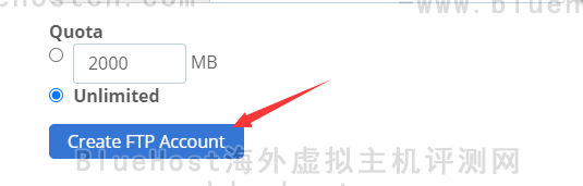 BlueHost主机创建FTP账号